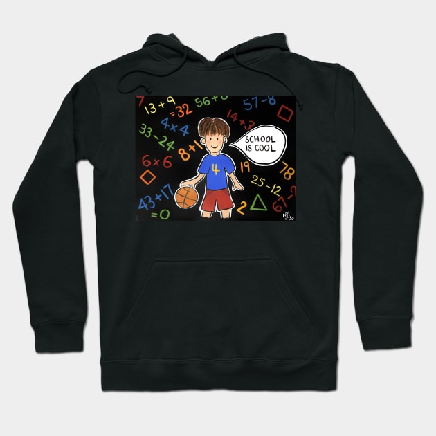 School is cool Hoodie by MagaliModoux